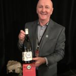 Our Agent, Ed Simmons of Wine Visions Inc, displays the There Are Still Mysteries Best Innovation Award